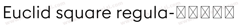 Euclid square regula字体转换
